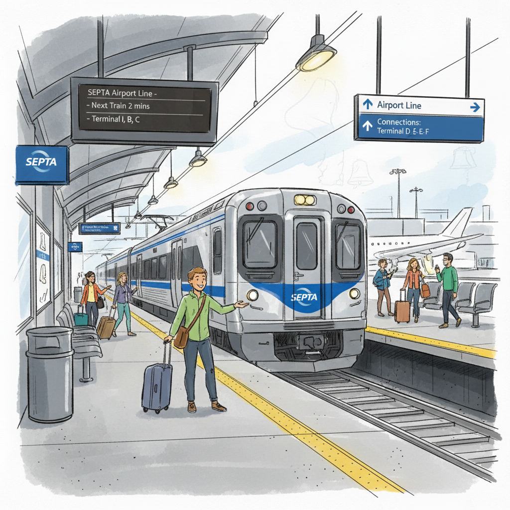 Philadelphia Airport Line Adapts After Train Cancellation