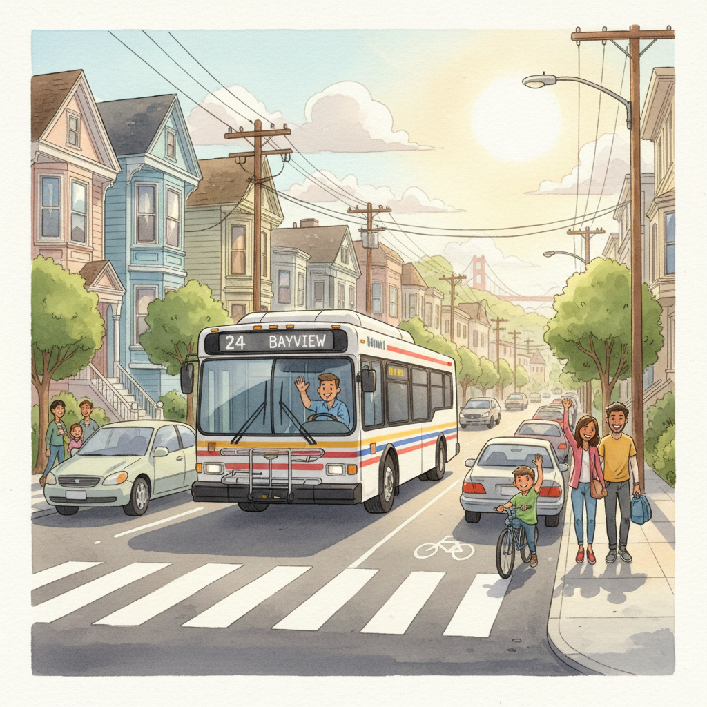 SF's 24 Bus Back on Track After Quick Fix