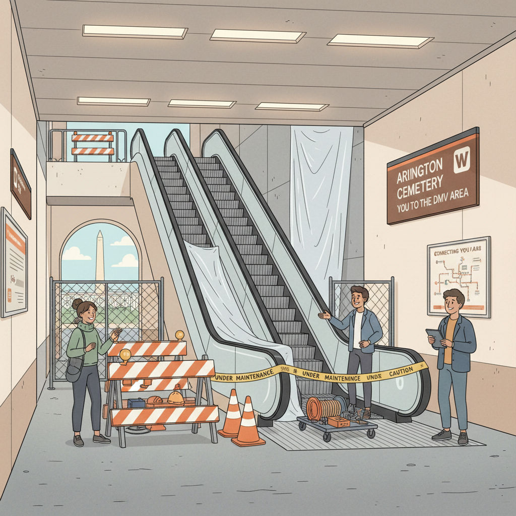 DC Metro Adds Weather Canopies at Arlington Cemetery