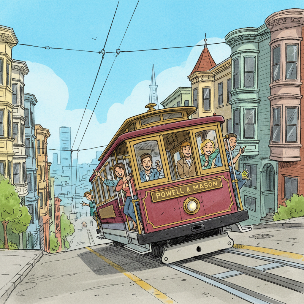 SF Mason Cable Car Back on Track After Brief Halt
