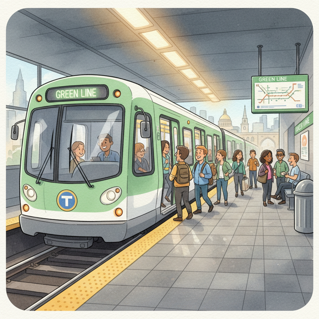 Boston Green Line Bounces Back After Brief Delay