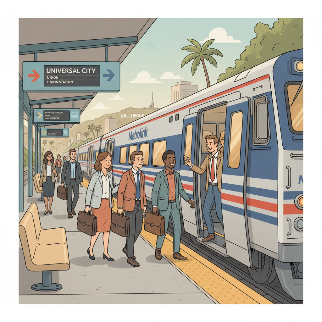 LA Metrolink Keeps Commuters Moving on MLK Day