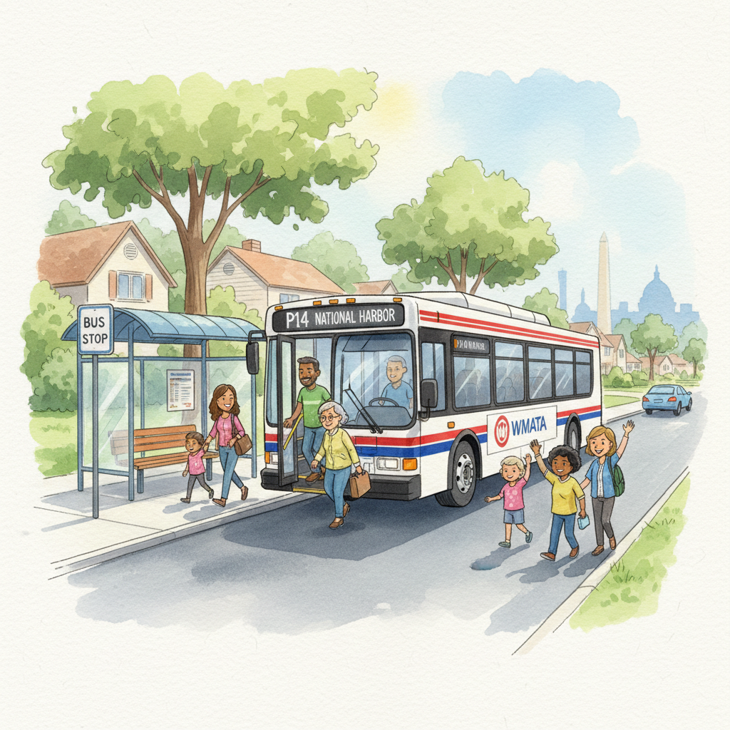 DC P14 Bus Stop Shifts to Improve Service