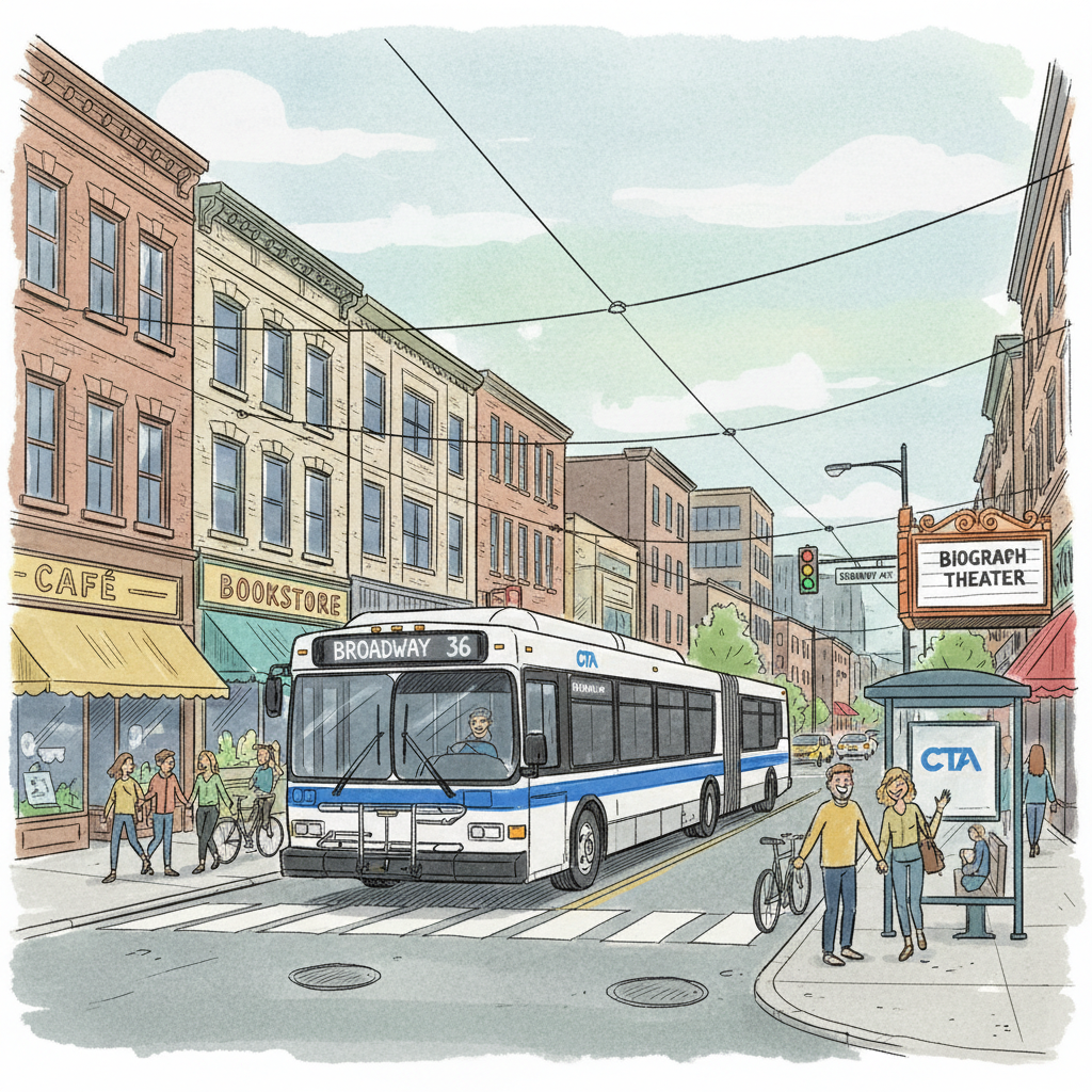 Chicago Route 36 Reroutes — Service Adapts on Broadway