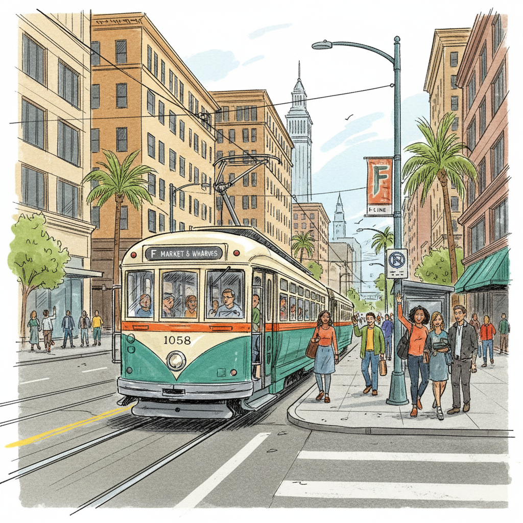 SF's Historic F Market Streetcar Returns to Service