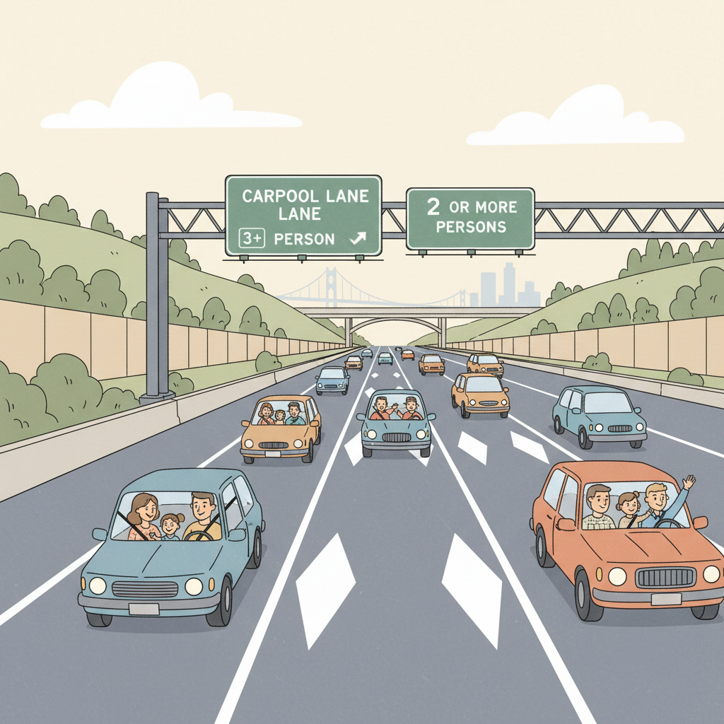SF Bay Area Carpool Lanes Chart Their Own Path