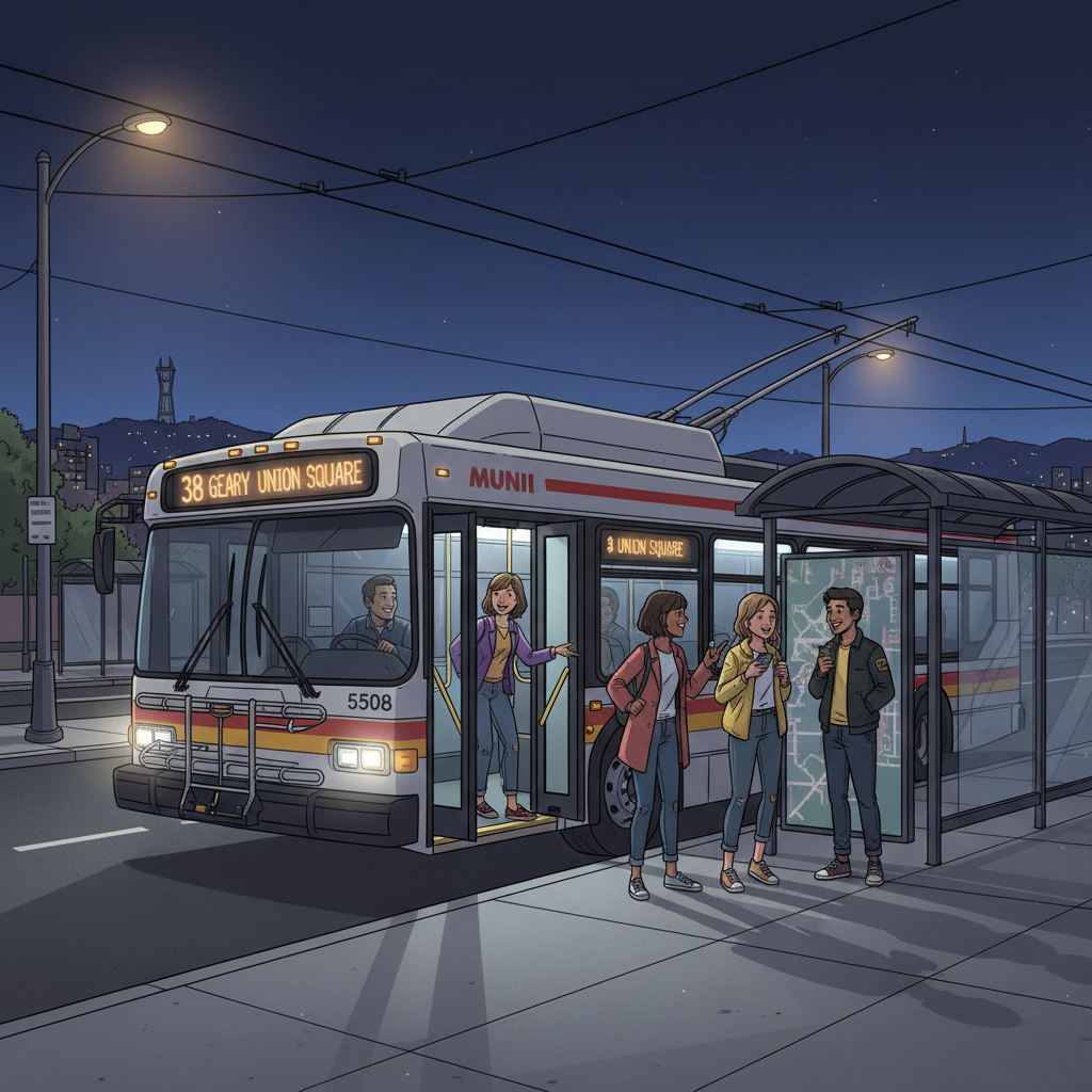 SF Muni Offers Free Rides to Ring in New Year Safely