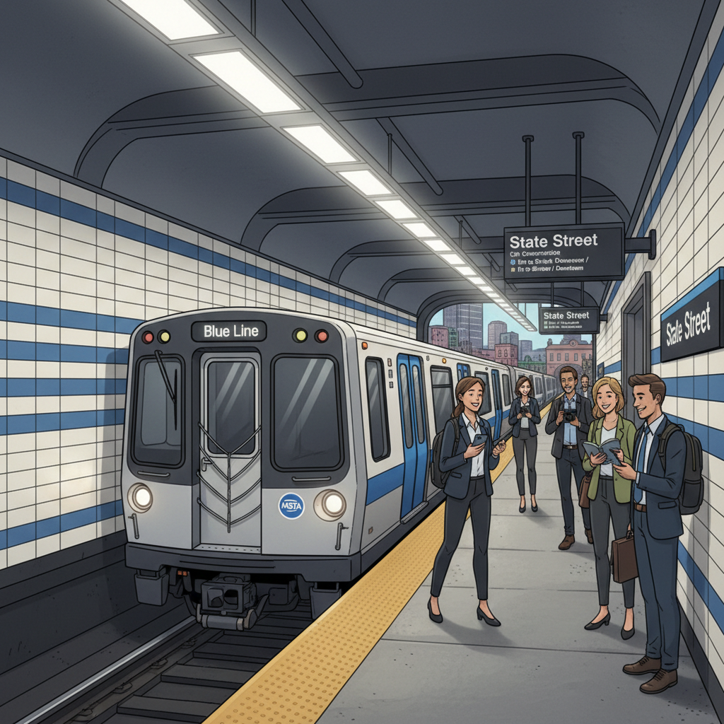 Boston Blue Line Adapts as Crews Fix Signal Issue