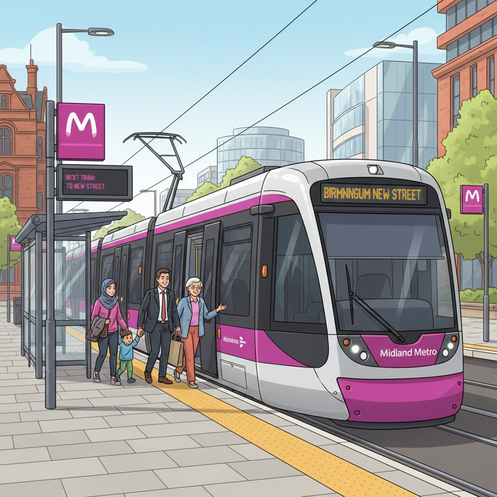 West Midlands Trams Deliver Reliable Service Today