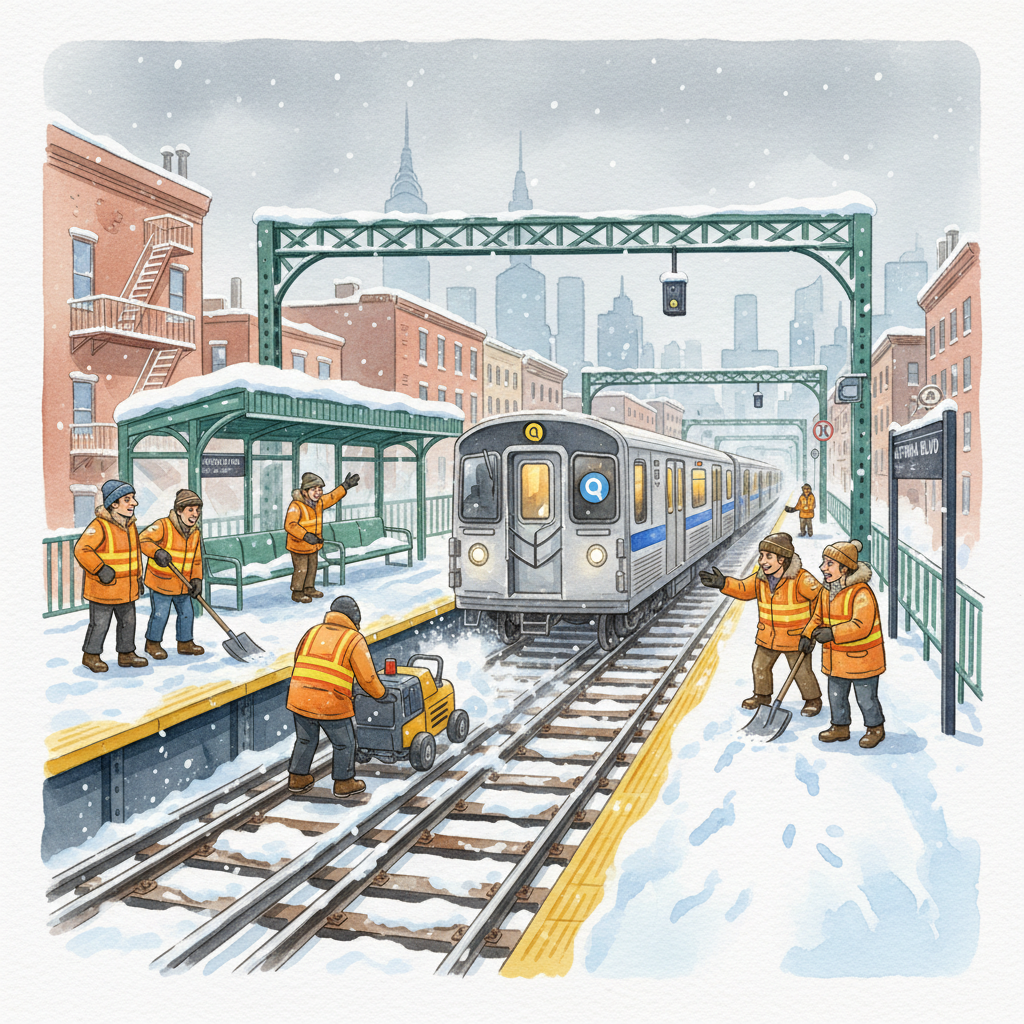 NYC Transit Crews Work Nonstop on Storm Recovery
