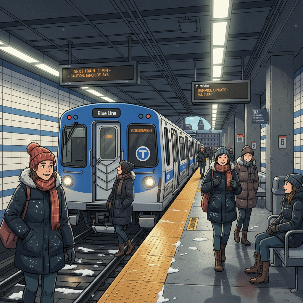 Boston Blue Line Maintenance Adapts to Winter Conditions