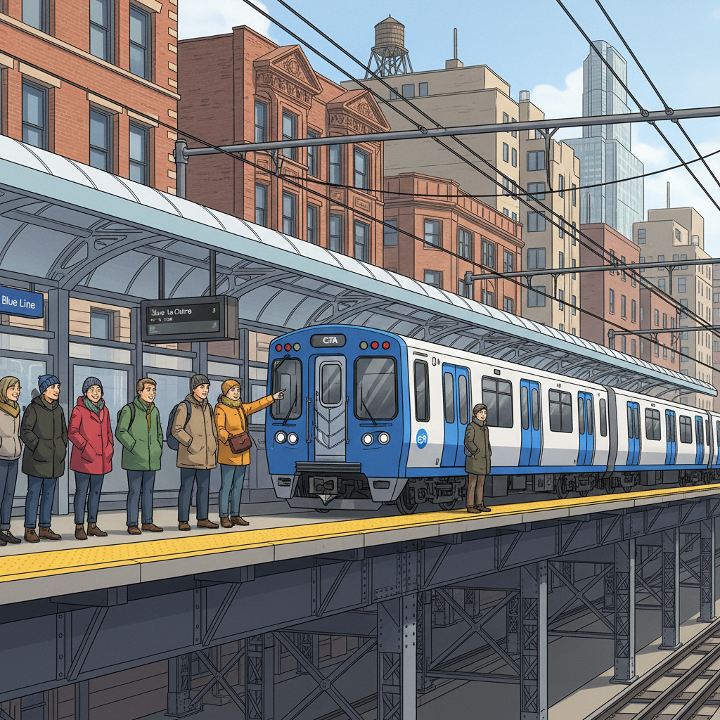 Chicago Blue Line Adapts Service During Track Work
