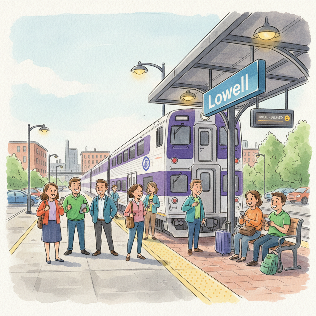 Boston Crews Work to Restore Lowell Line Service