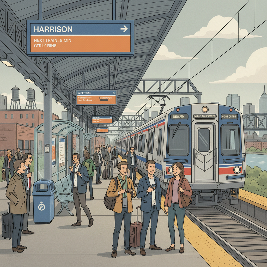 Newark-Harrison Service Back on Track After Brief Delay