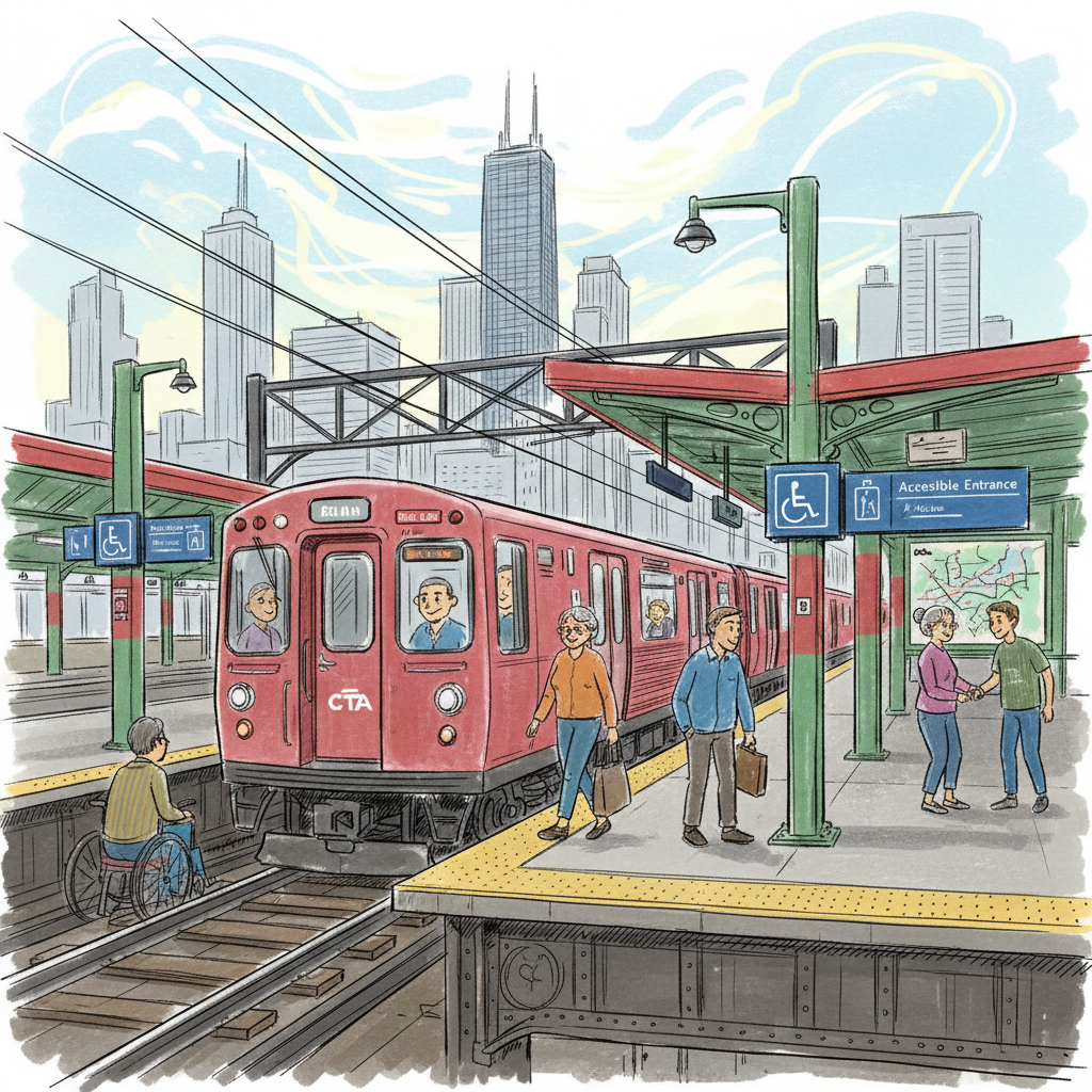 Chicago CTA Works to Restore Red Line Access