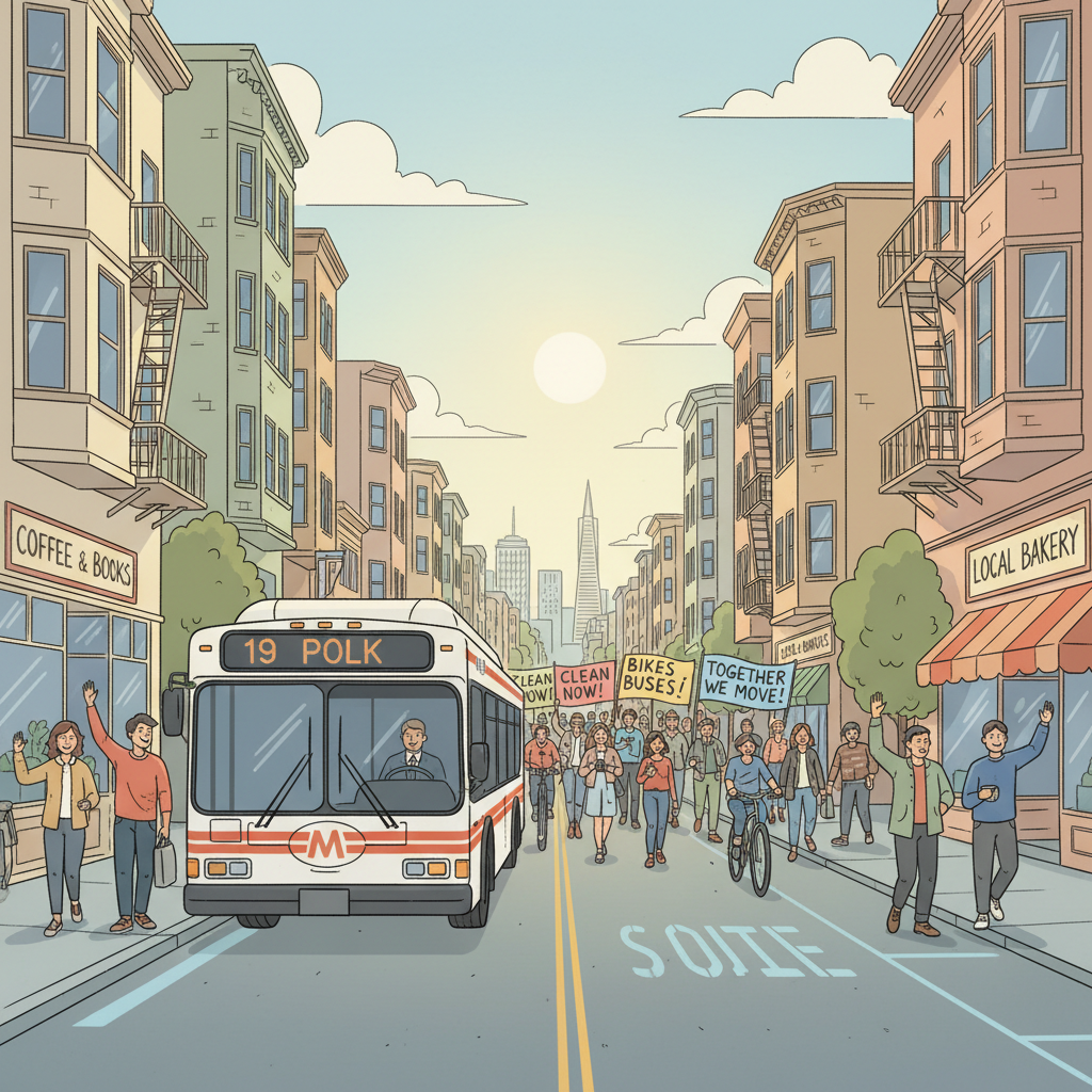 SF Protest Delays 6 Bus Routes — Real-Time Data Helps
