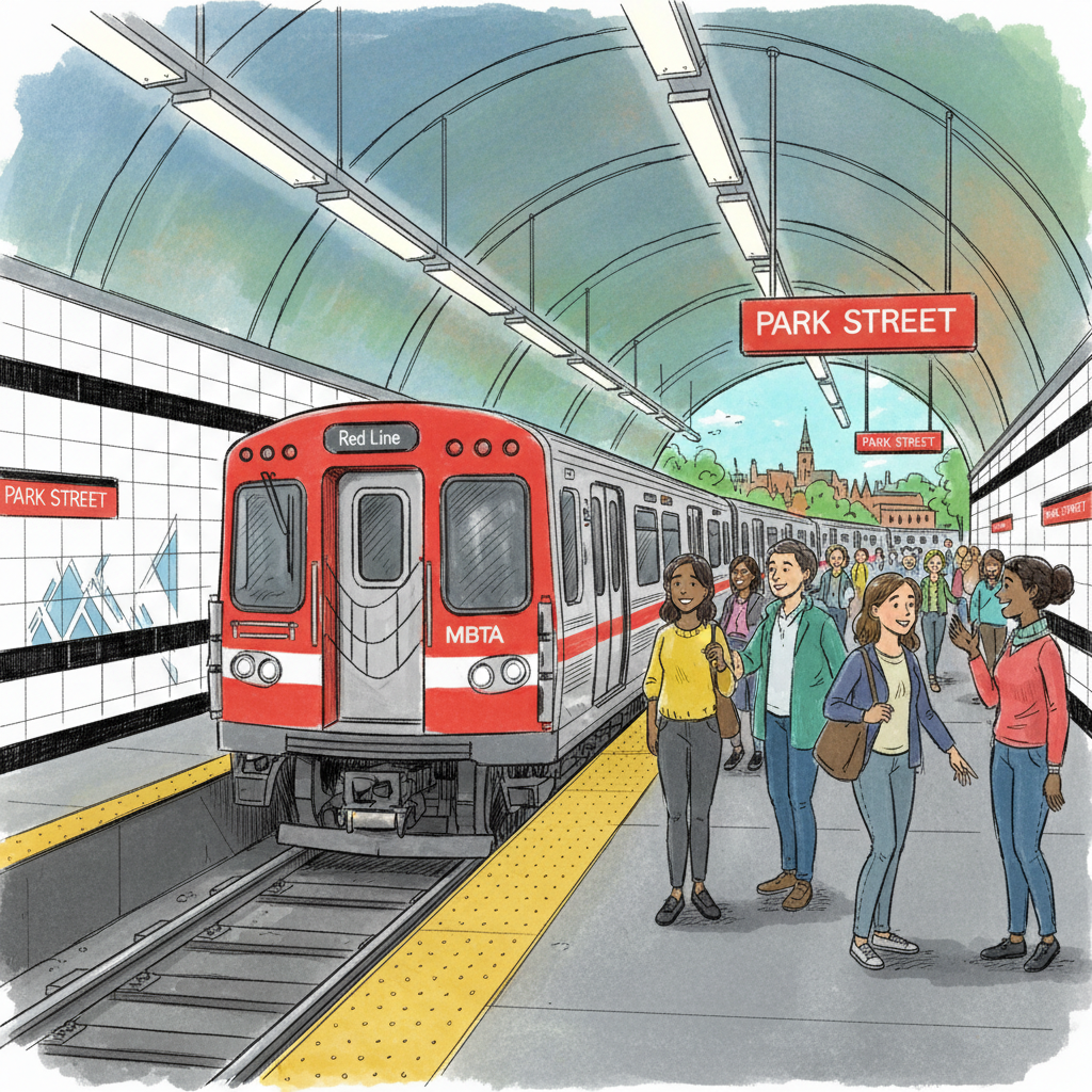 Boston Red Line Adapts After Park Street Delay