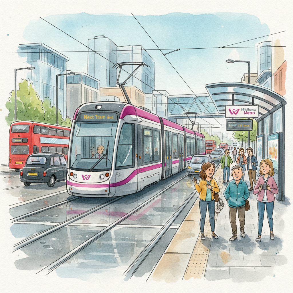 West Midlands Metro Adapts After Track Obstruction