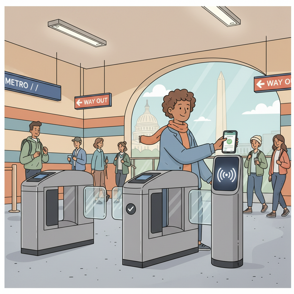 DC-Maryland-Virginia Metro Tap Payments Hit 7.4M Trips