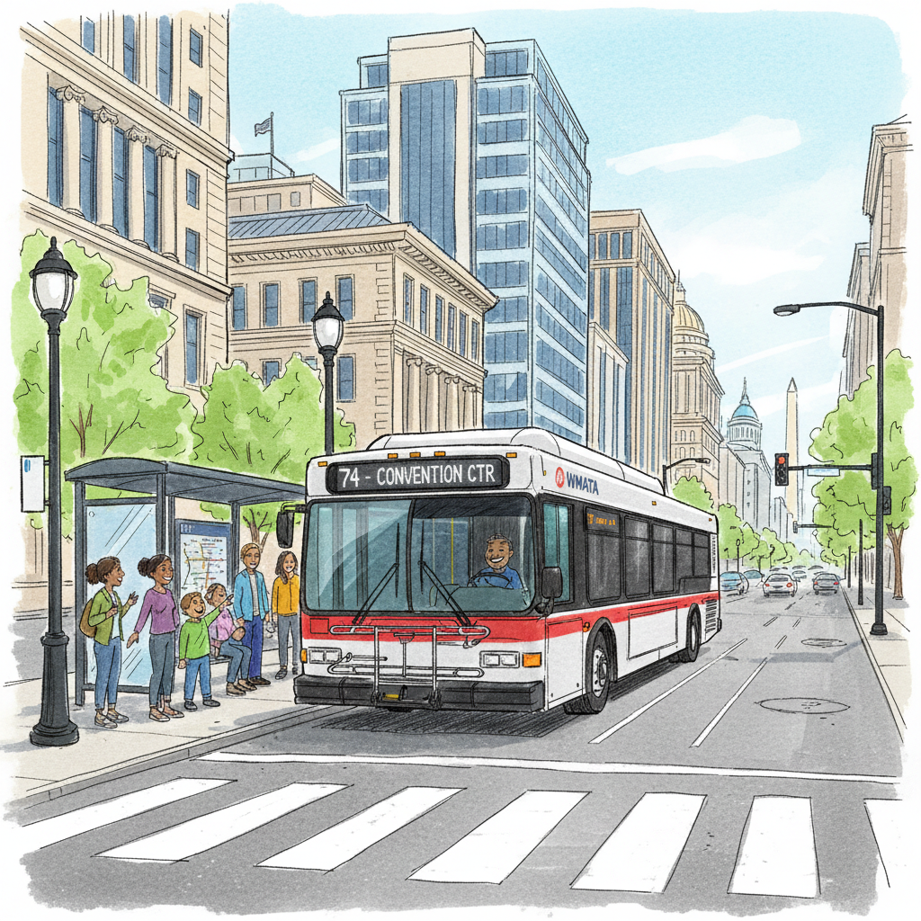 DC Metro Adjusts Downtown Bus Stop for Better Flow