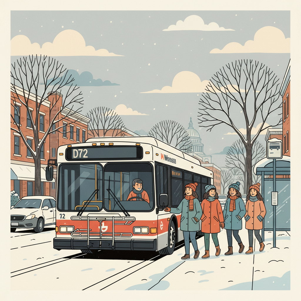 D72 Driver Helps DC-MD-VA Riders Through Snow