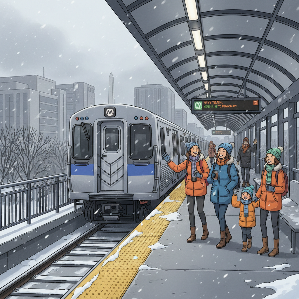 DC-Maryland-Virginia Metro Adapts to Winter Storm