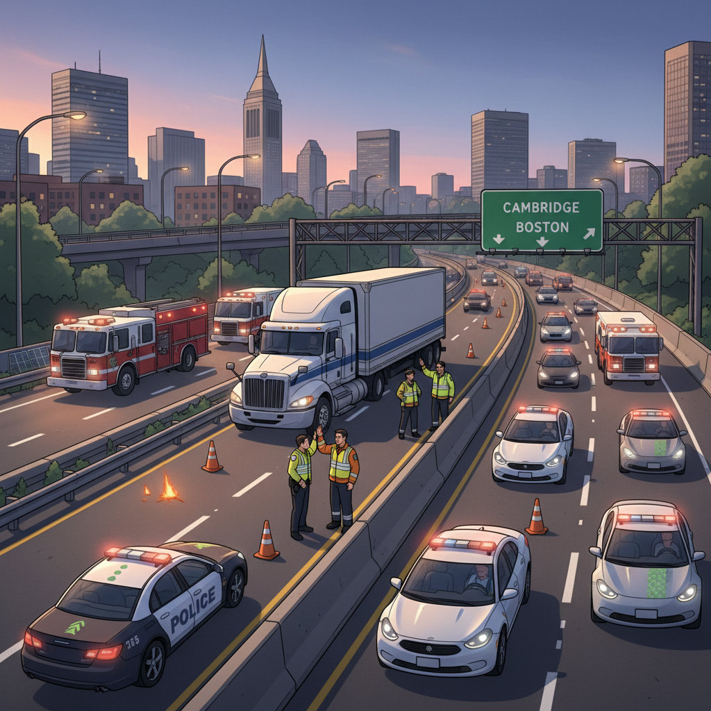 Boston Crews Clear Highway Incident Before Rush Hour