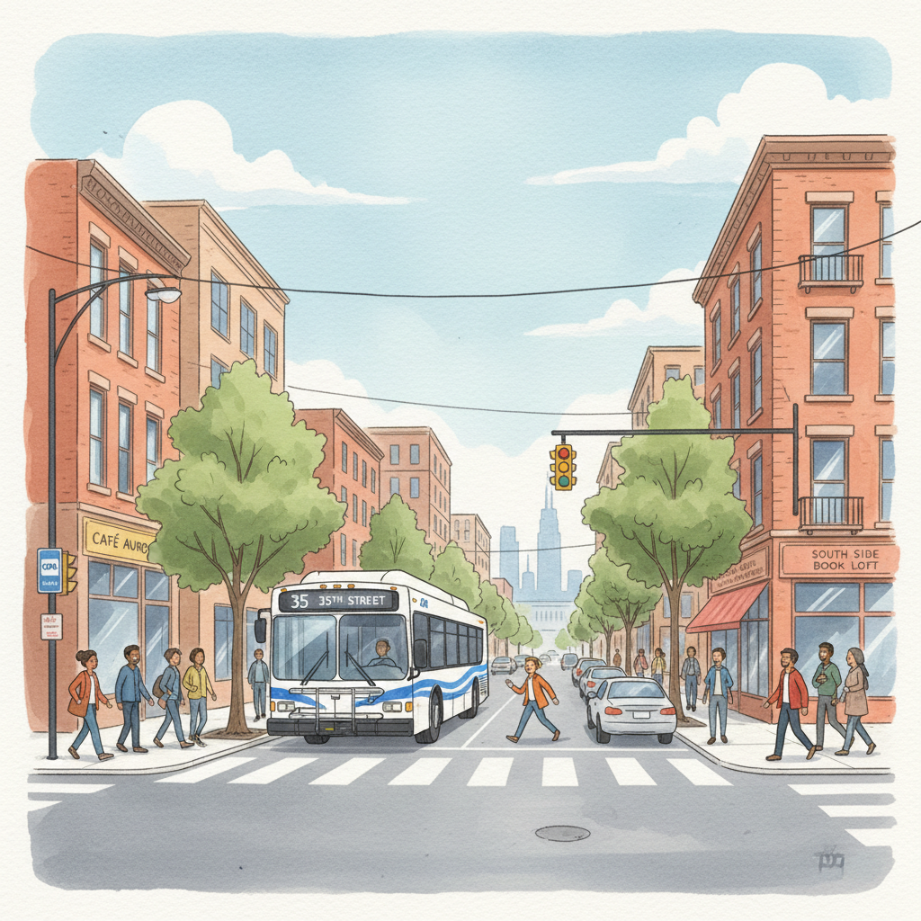 Chicago Bus 35 Reroutes — Riders Adapt on South Side