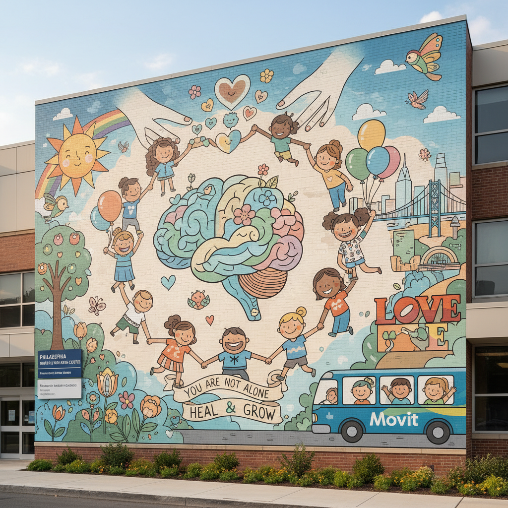 Philadelphia Hospital Unveils Mental Health Mural