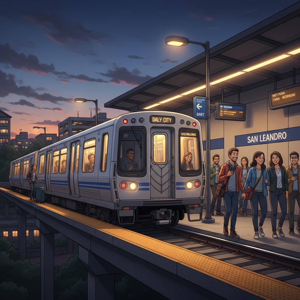 SF BART Adapts Service on Line 9 Evening Route