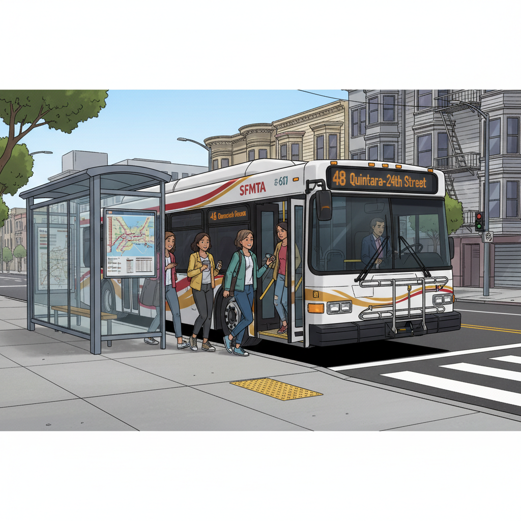 SF Route 48 Gets Safety Upgrades Under Vision Zero