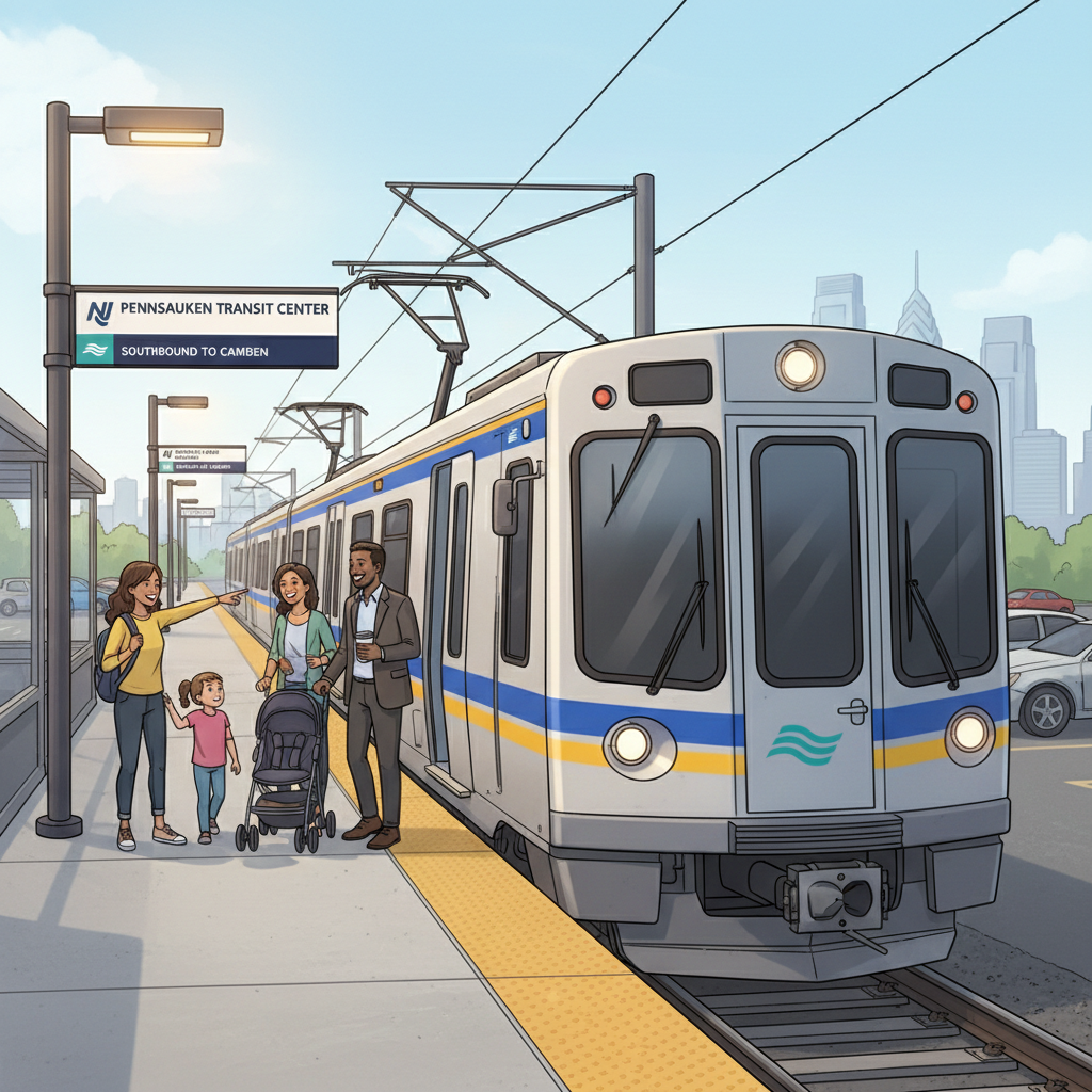 NYC-NJ Transit Adds Pennsauken Station Map