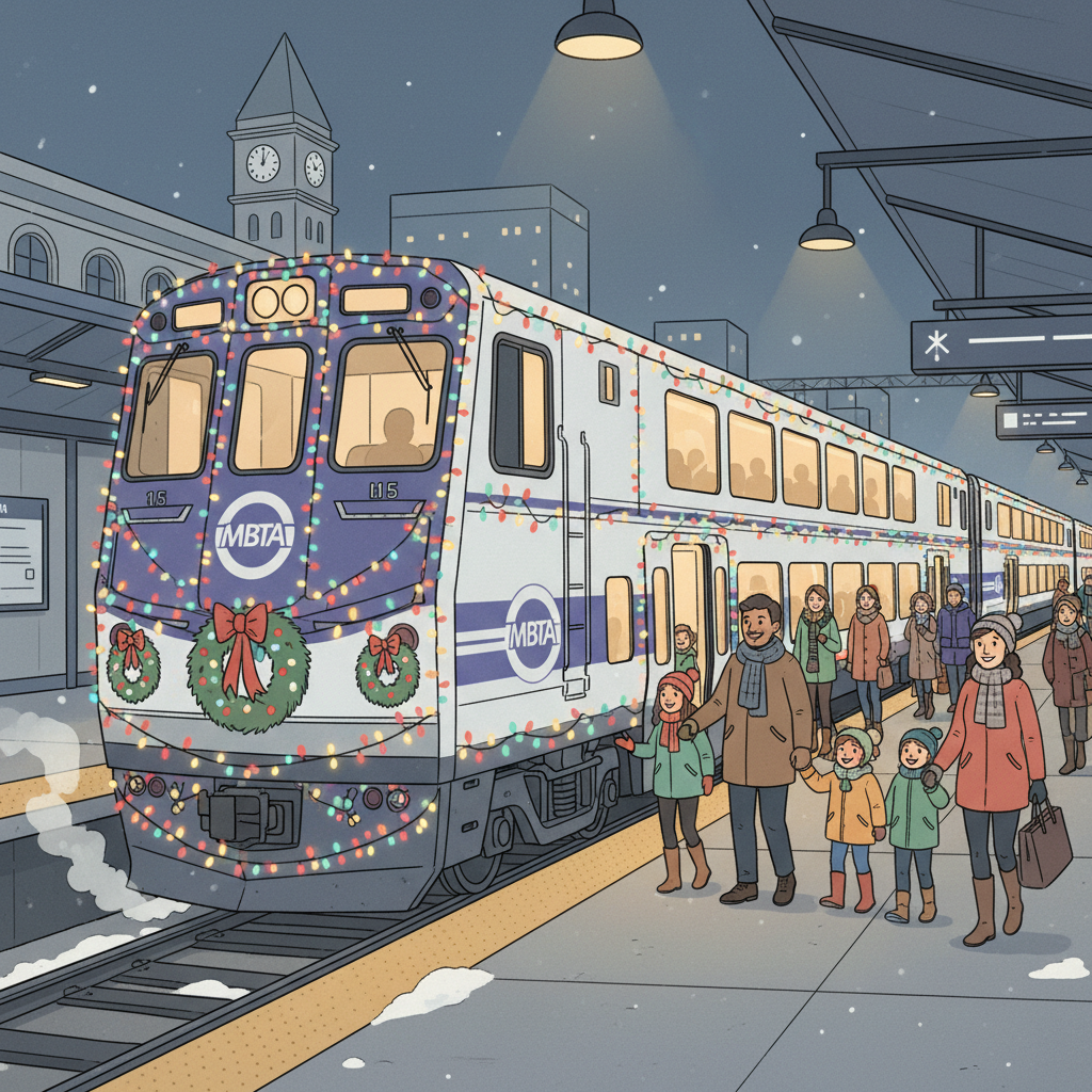 Boston MBTA Brings Holiday Magic to Families