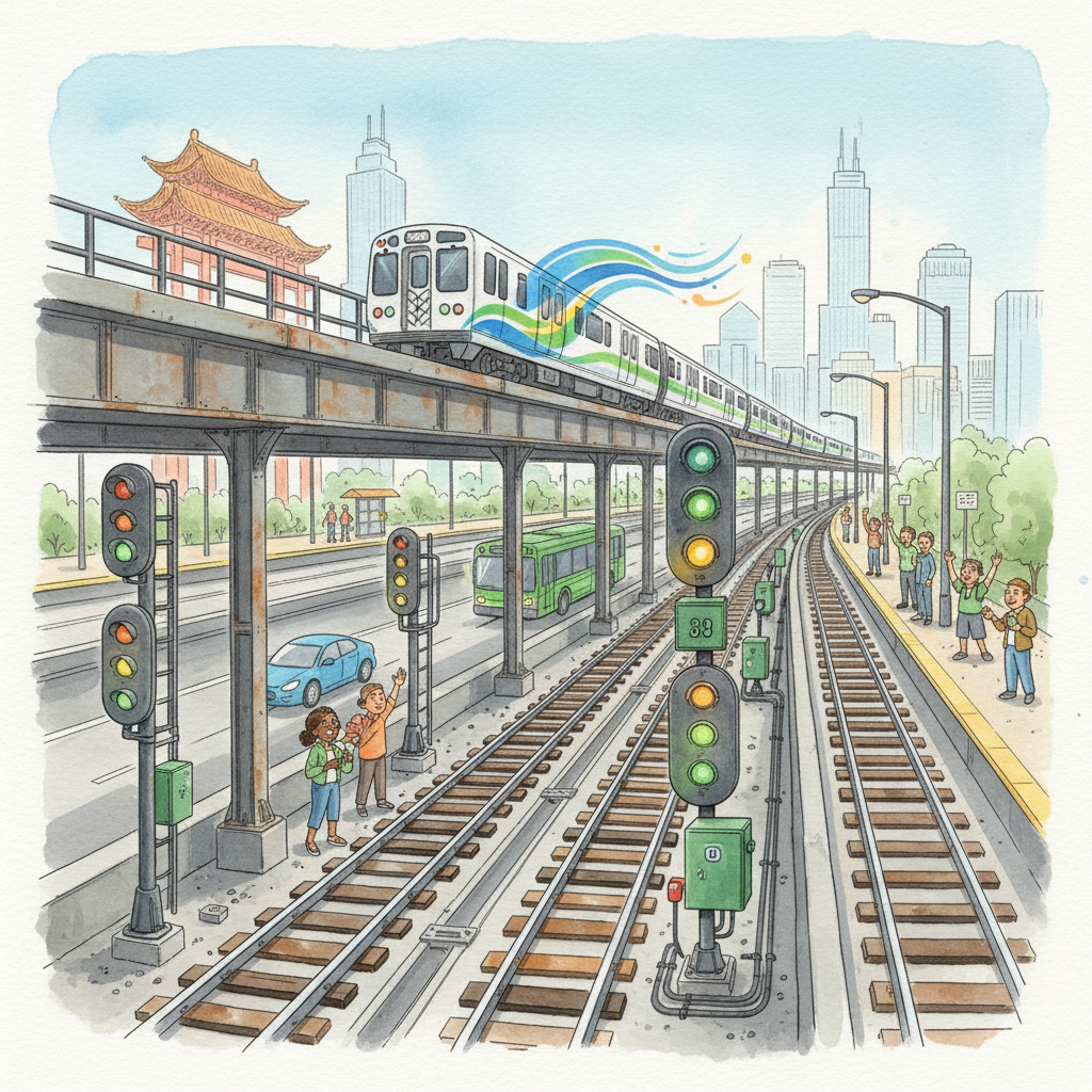 Chicago Red Line Adapts Service During Track Work