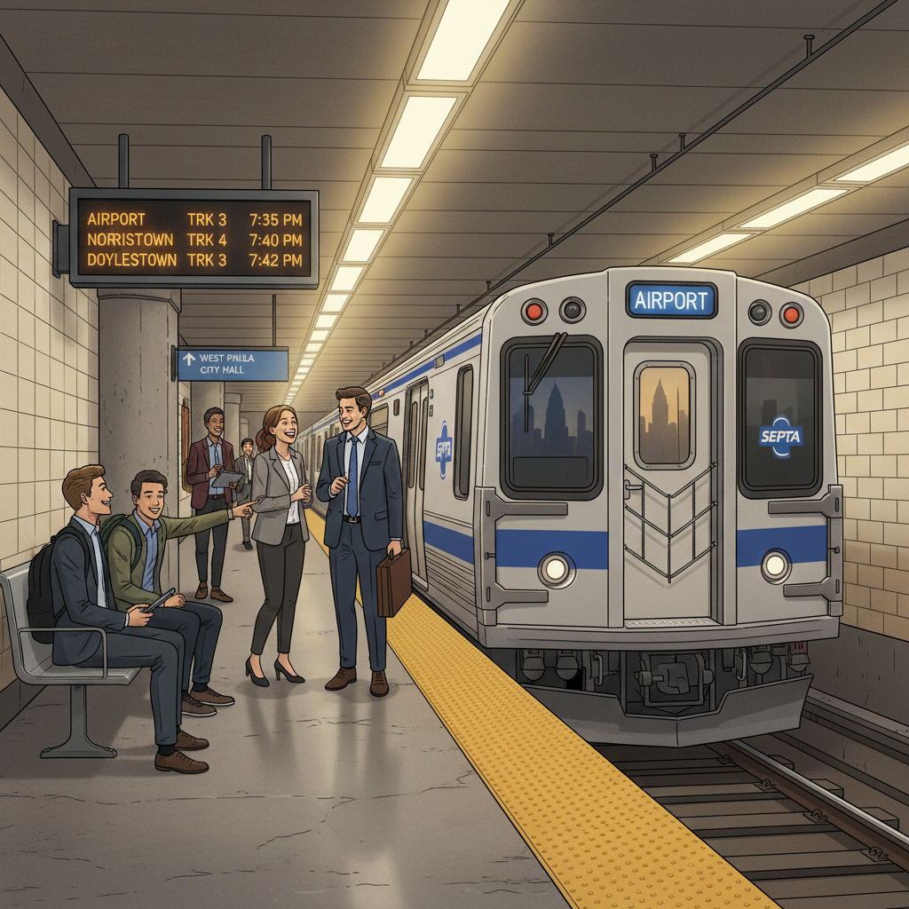 Philadelphia Airport Line Adapts After Train Issue