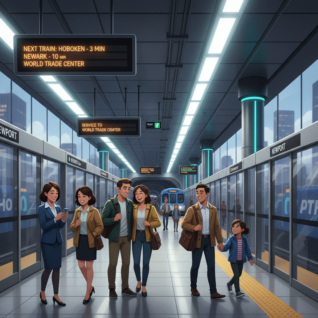 NYC PATH Adapts Newport Service With Single Track