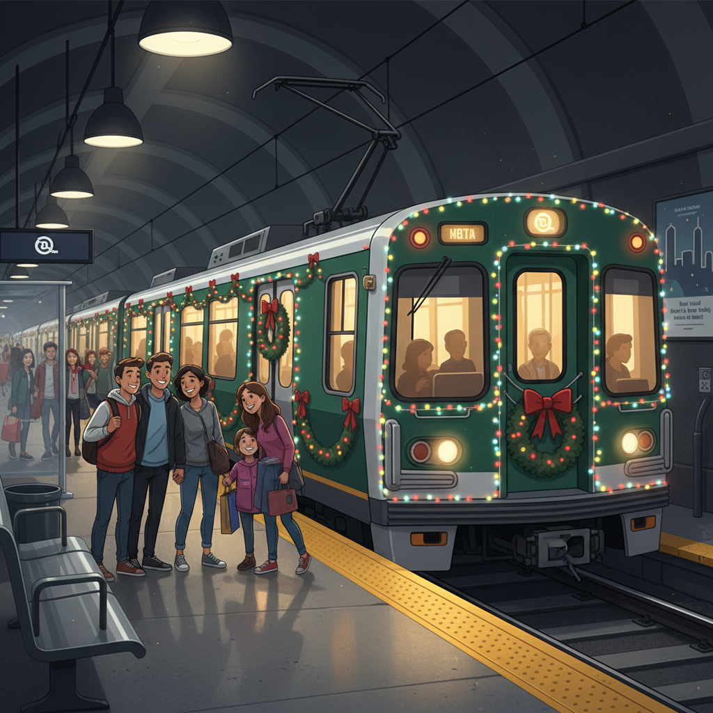 Boston MBTA Brings Holiday Joy to Green Line Riders