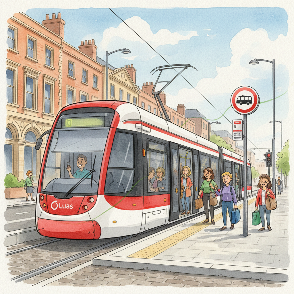 Dublin's Luas Keeps Ireland Moving on New Year's Day