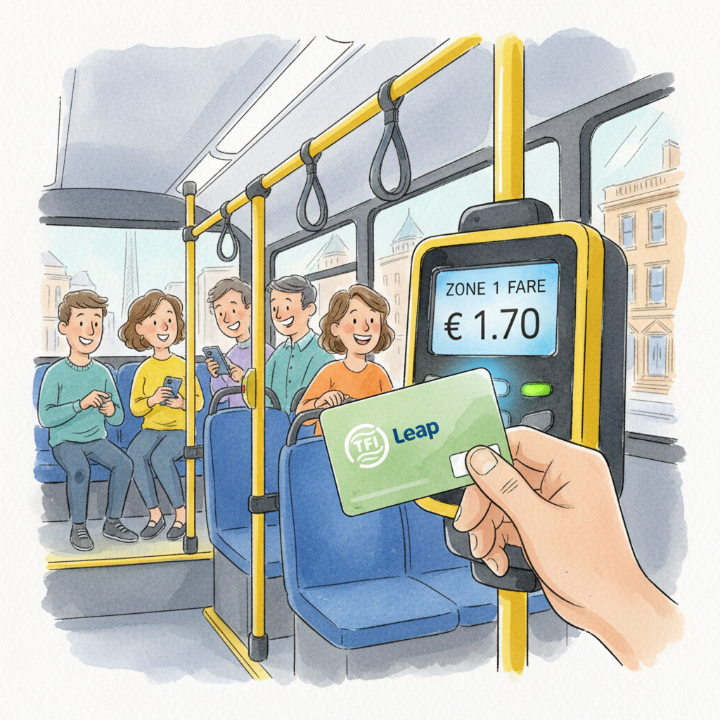 Ireland Caps Daily Fares at €6 for Commuters