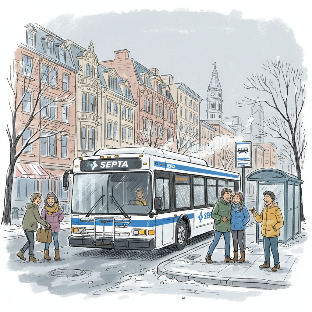 Philadelphia Transit Adapts Through 10-Day Freeze