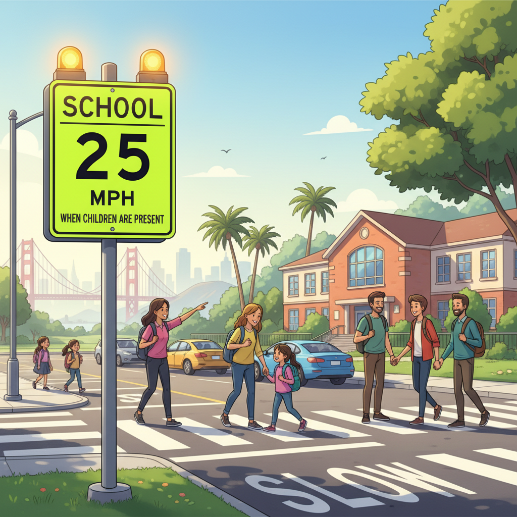 SF Bay Area Drivers Seek Clarity on School Zones