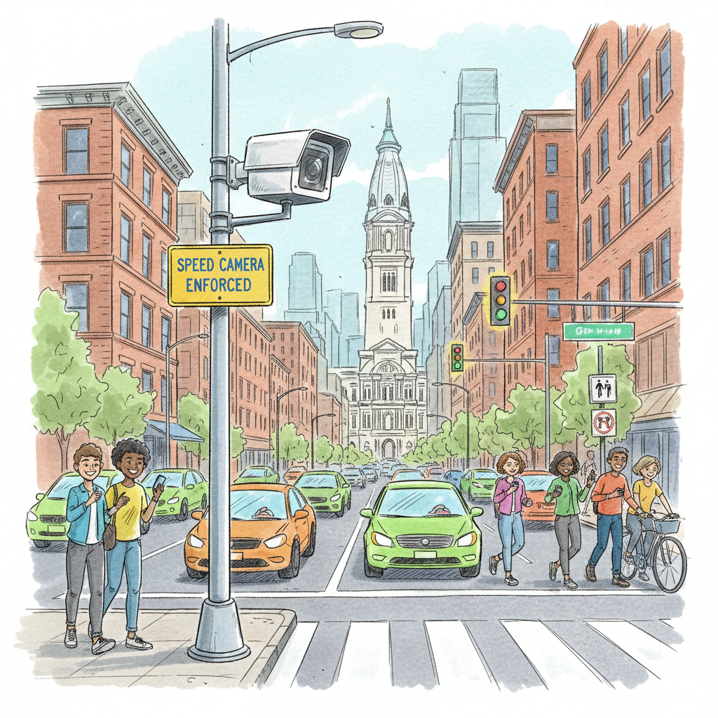 Philadelphia Broad Street Gets Speed Cameras for Safer Streets