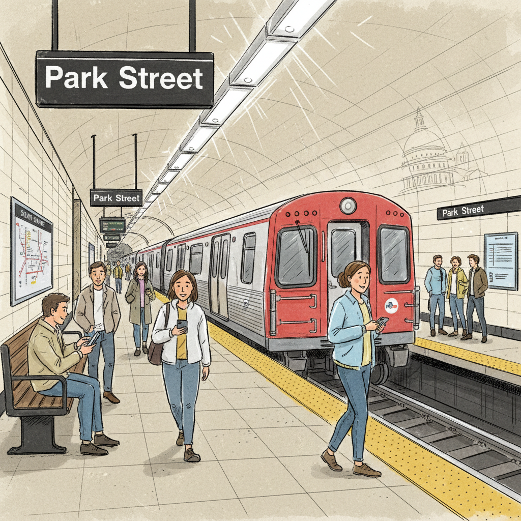 Boston Red Line Back on Track After Brief Delay