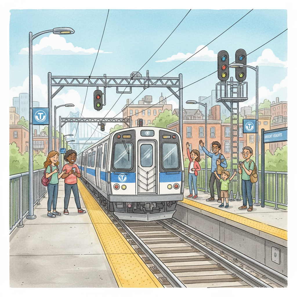 Boston Blue Line Signal Fix Underway at Orient Heights