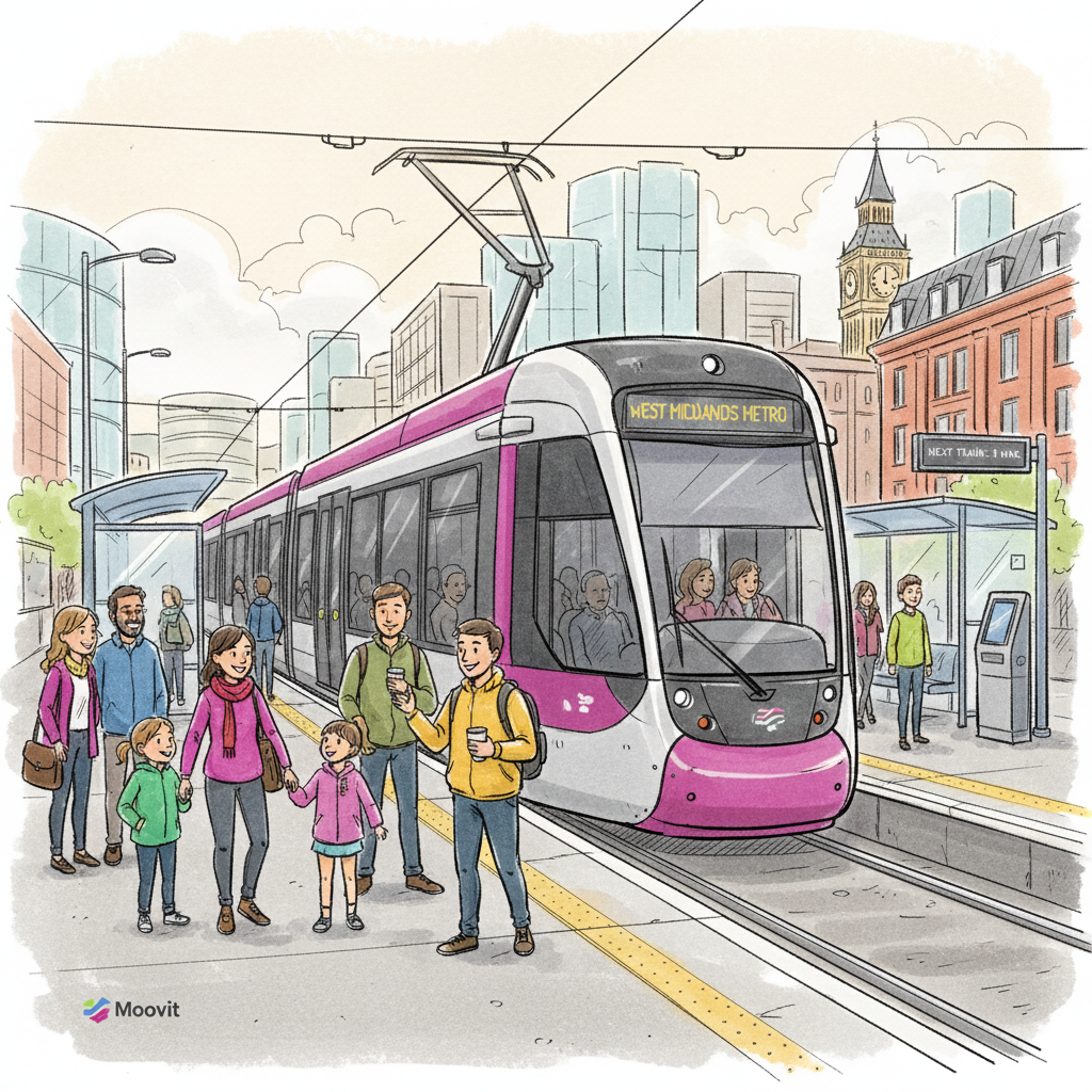 West Midlands Trams Now Run Every 8 Minutes