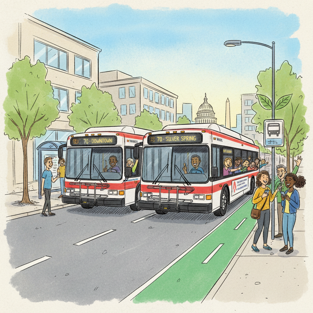 What Bus Bunching Reveals About DC Transit's Evolution