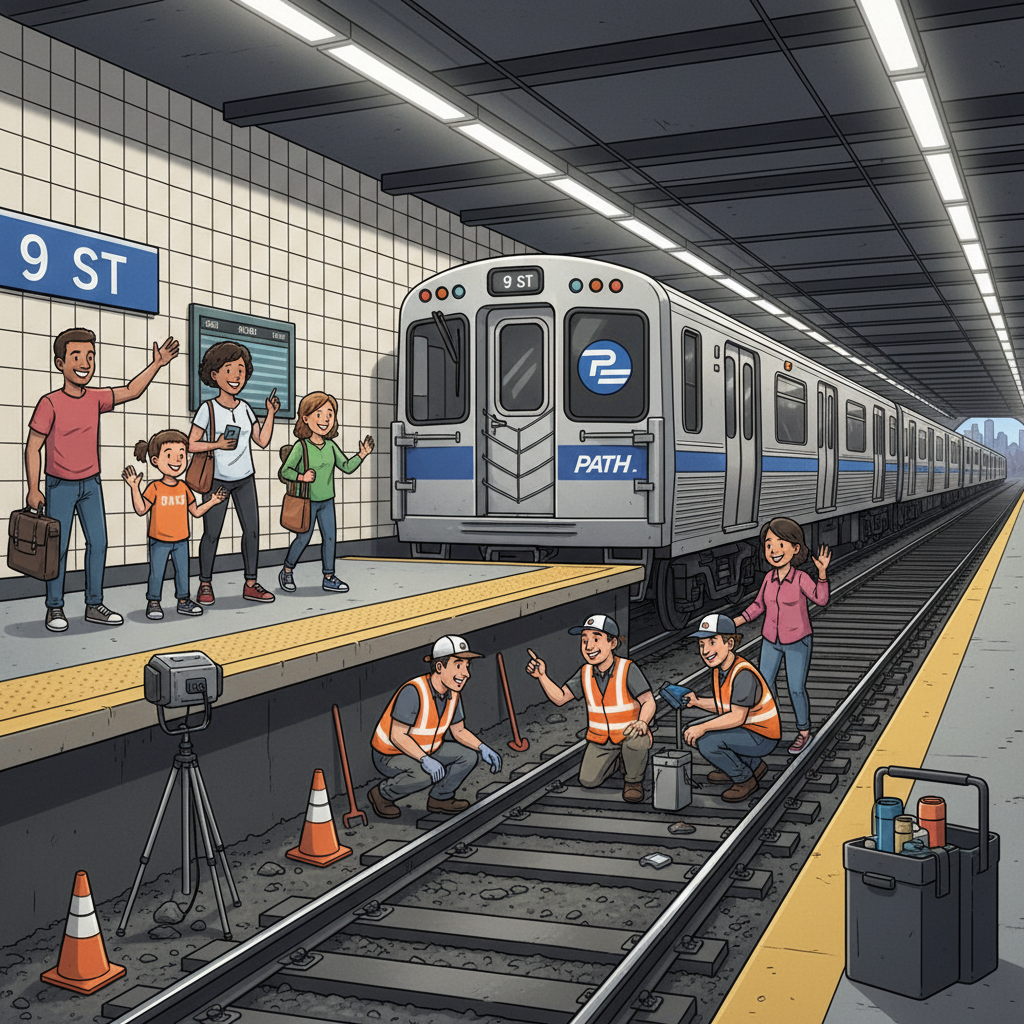 NYC PATH Crews Fix Track, Restore Service Fast