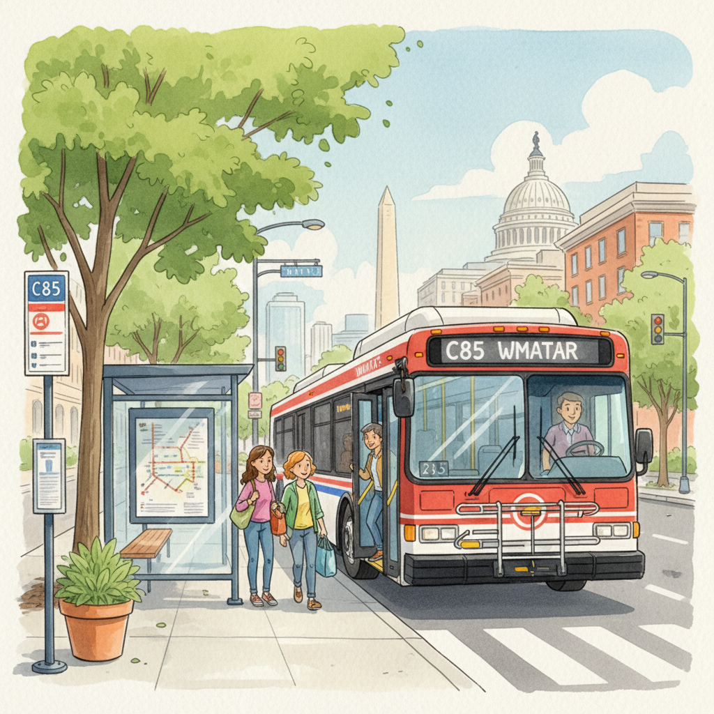 C85 Bus Returns to Regular Service in DC Area