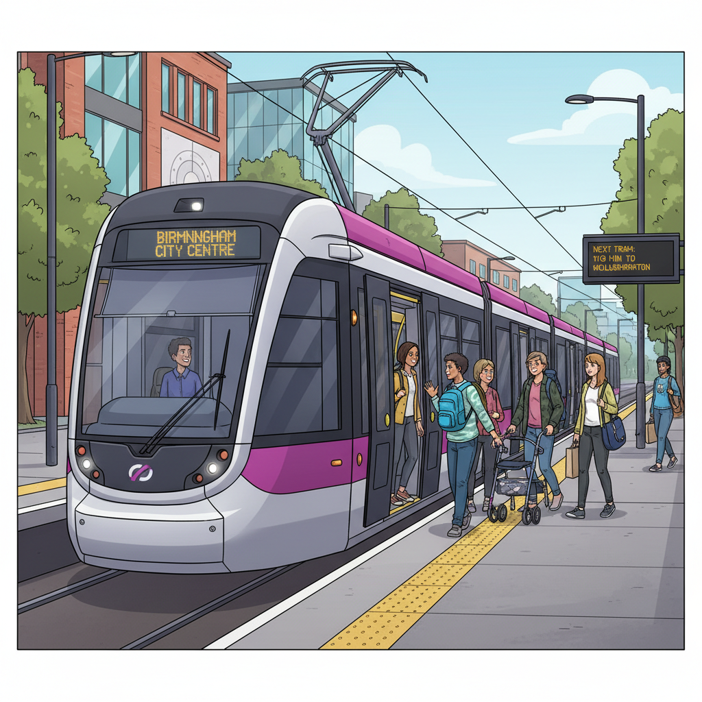 West Midlands Metro Delivers Smooth Monday Service