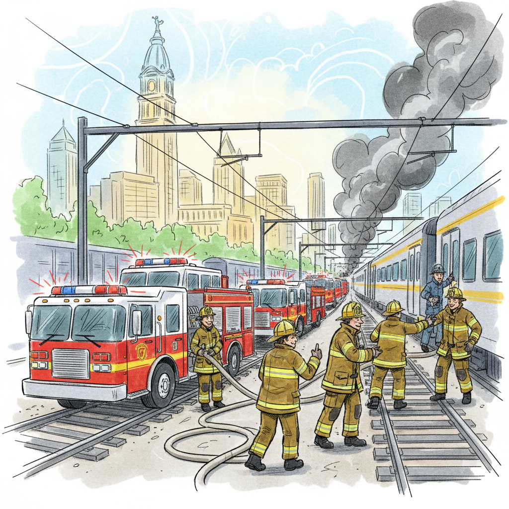 Philadelphia Train Fire Sparks Swift Emergency Response